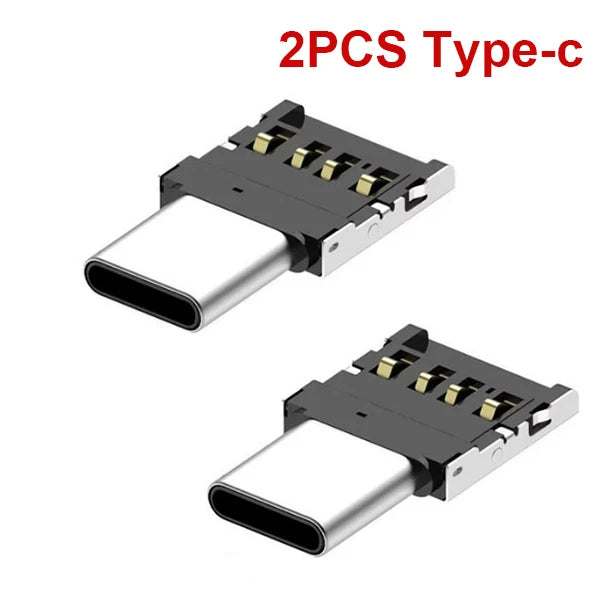 OTG Micro USB Type C Adapter USB-C Male to USB 2.0 Female Data Connector for Macbook Samsung Xiaomi Huawei Android Phone