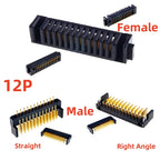 5 20Pcs Blade Male Battery Connector 2.0 MM Pitch 3 4 5 6 7 8 9 10 11 12 Position Right Angle Through Holes Straight PCB Header