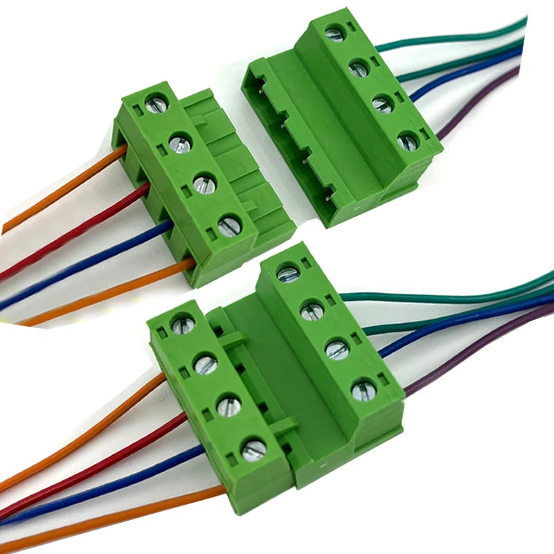 10sets Female Male Plug Aerial Butt Welding 2EDGRK-7.62mm 2EDGK7.62 0.3inch 2-16P Plug Solder-free Wire Terminal Block Connector