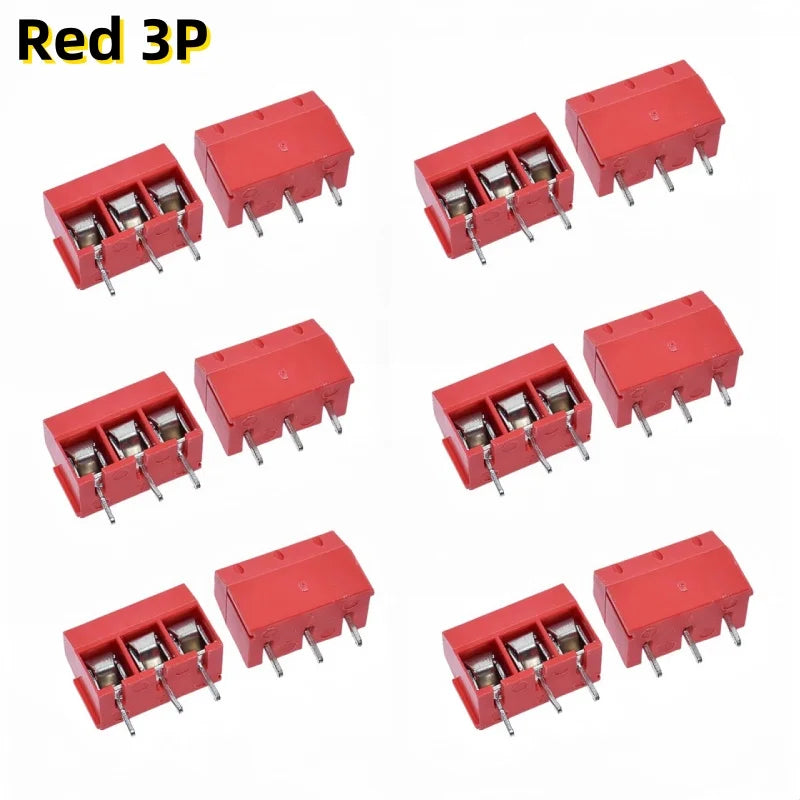 10/20PCS PCB Terminal Block Connector Pitch 5.0mm KF301 Straight Pin 2P 3P Screw PCB Terminal Blocks Connector Assortment Kit