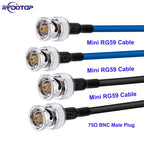 1Pcs HD SDI BNC to BNC Male Connector 75Ohm HMini RG59 RF Cable 75-2.5 1855A Pigtail for HD-SDI/3G-SDI/4K Video Camera CCTV