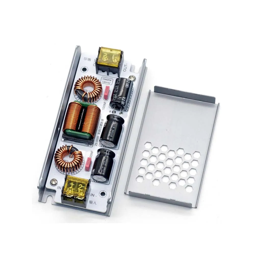 6A 12A EMI Filter DC LC Electromagnetic Interference EMC 12V 15V 24V Audio Digital Amplifier Car Switching Power Ripple Filter