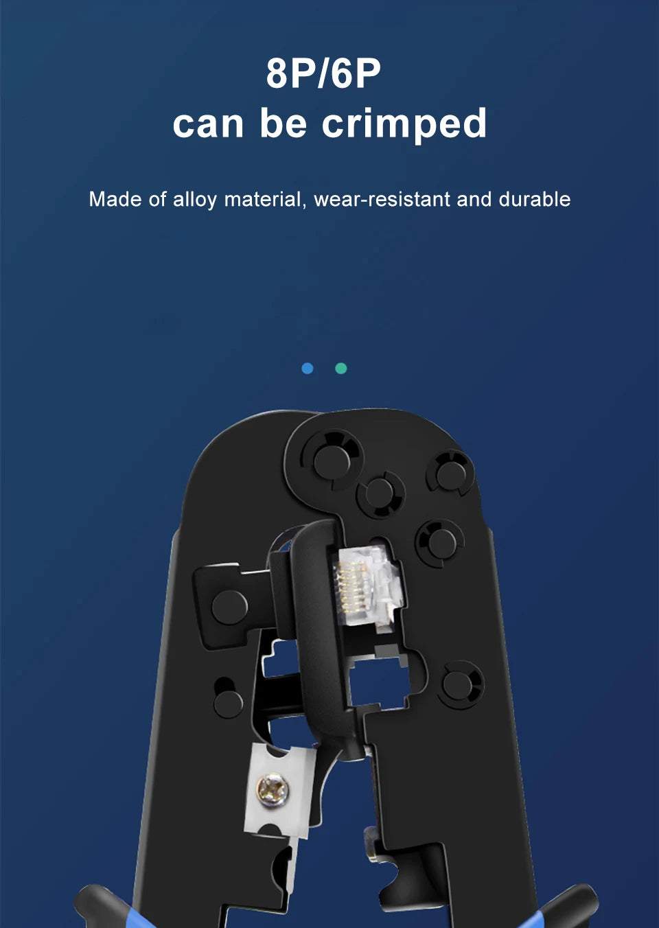 RJ45 Crimper RJ11  Tool Ethernet Network LAN Cable  Cutter Stripper Plier for 6P 8P RJ11 RJ12 Network Plier