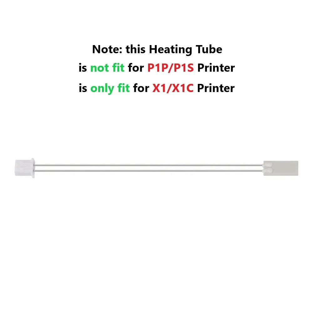 For Bambu Lab Hotend V2.0 V3.0 Kit X1C P1P Thermistor & Ceramic Heater Plate Hotend V3 Heater Cartridge 24V 50W 3D Printer Parts