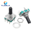 5PCS EC16 Type Power Amplifier Volume Encoder 360 Degree Rotating Digital Pulse Potentiometer 24 Bits Handle Long 15/20MM