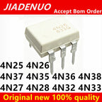 20/PCS New 4N26  4N25 4N27 4N28 4N32 4N33 4N35 4N36 4N37 4N38 DIP6 Optocoupler chip In Stock