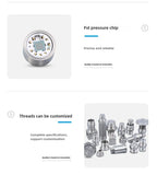 Pressure Transmitter 4-20mA Industrial Sensor M12 Connector IP67 Hydraulic Oil Air Monitoring