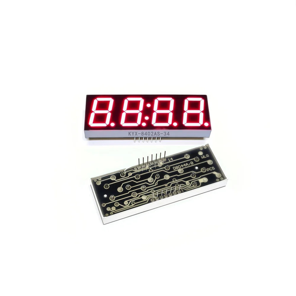 10PCS 0.8 inch 4-digit clock digital tube 71.5mmX26mm digital display "8" height 20.3mm 7-segment digital tube 8402 series 14PIN