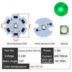 10-100pcs 1W 3W LED Beads 3535 SMD 3W Chip Deep Red Green Royal Blue UV 395nm 410nm 365nm IR 730nm 850nm 940nm Amber 595nm Lamp