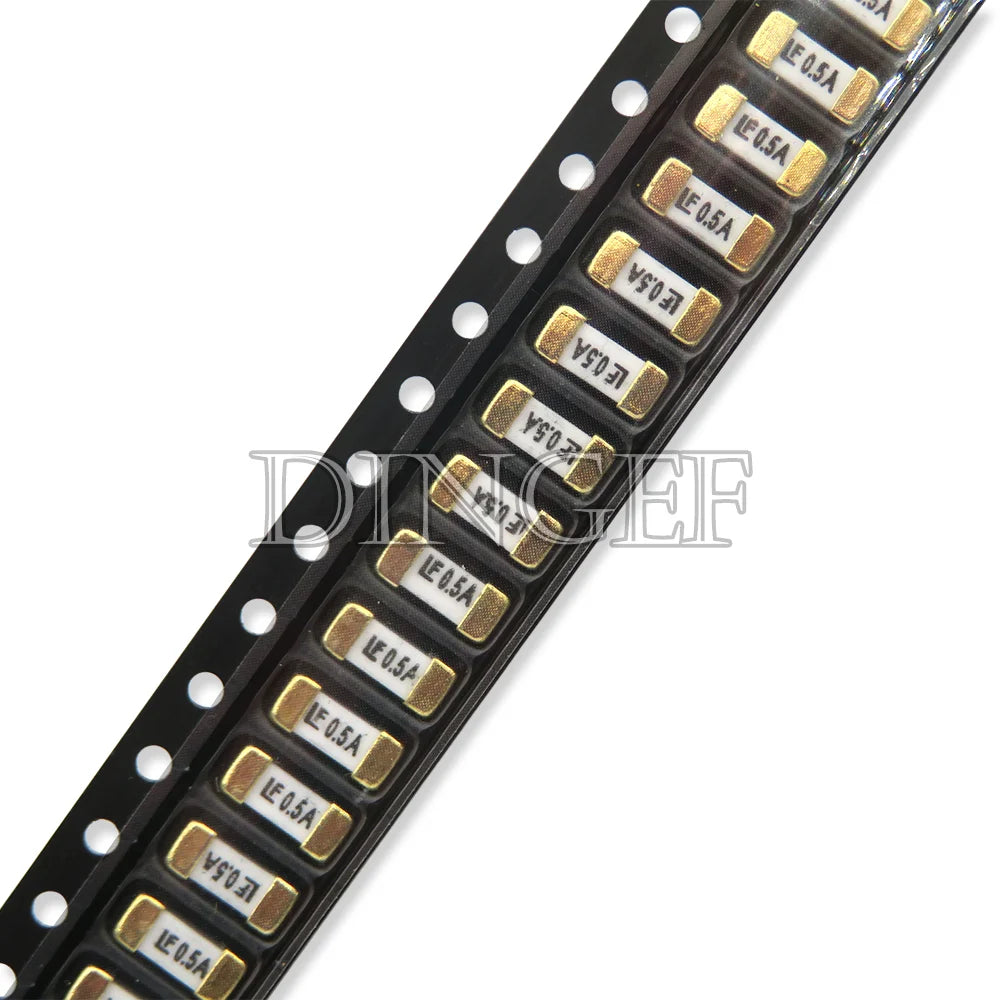 10PCS Gold 1808 125V 250V AC SMD Fast blow Fuse 0.5A 500mA 1A 2A 3A 4A 5A 6.3A 8A 10A 12A 15A 500MA 750MA 2410 ultra-rapid