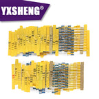 300/600PCS/Set 30 Kinds 1/4W Resistance 1% Metal Film Resistor Pack Assorted KIT Set1K 10K 100K 220ohm 1M Resistors
