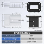 DaierTek 2PCS 50A Battery Quick Connect Disconnect Connector 6 to 12 Gauge Battery Cable Connector Quick Disconnect Battery