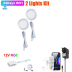1 2 3 5 6 8 Lihgts RGB LED Cabinet Light 12V WiFi Bluetooth 24Key 44Key Remote Control Power Kit for Kitchen Wardrobe Lighting