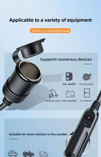 12AWG Car Cigarette Lighter Plug Cable, American Extension Cable To Sae Cable, SAE Cable Power Cord