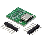 1-10PCS USB TYPE-C conversion board 2.54MM CC1 CC2 5.1K pull-down resistor connection