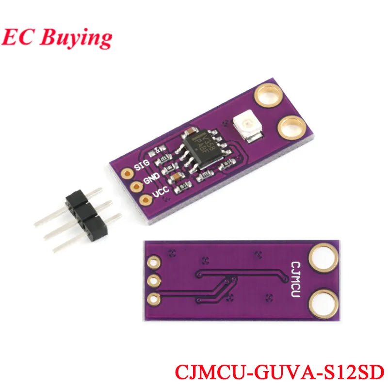 10Pcs/1pc UV Detection Sensor Module CJMCU-GUVA-S12SD VEML6075 VEML6070 UVA UVB S12SD ML8511 Ultraviolet Ray Light For Arduino