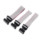 Gray 30CM Flat Ribbon Data JTAG ISP Download Cable 2.54MM Pitch FC-6/8/10/12/16/20/26/30/40/50/60/64 PIN for DC3 IDC Box Header