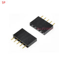 10PCS 2/3/4/5/6/7/8/10/12/16/20/40 Pin Single Row Straight Pin Female Header 2.54MM Pitch Connector Socket 2P/3P/4P/16P/20P/40P
