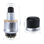 3pcs 60A Ignition Engine Start Switch Waterproof Push Starter Switch For Car Truck Boat yacht Horn Replacement Button Car