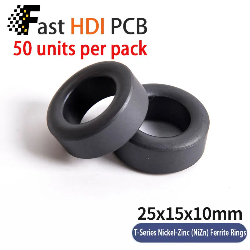 Anti-Interference Ferrite Toroid Core Ni-Zn - High Frequency Common Mode Inductor Ring for Electronic Equipment