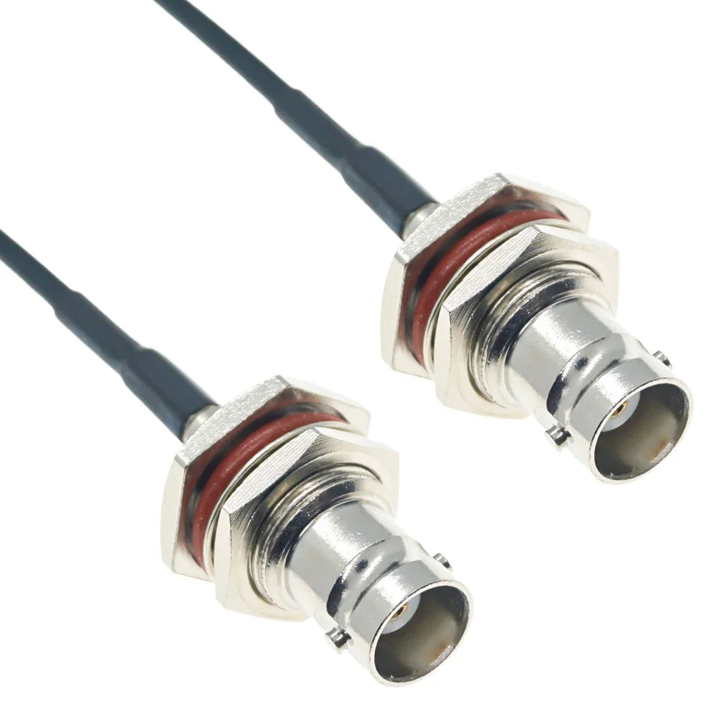 RG174 Cable BNC To BNC Male Female Plug Jack Nut Connector Right Angle Extension RF Coaxial Coax Jumper Pigtail 1M 5m 10M 15M