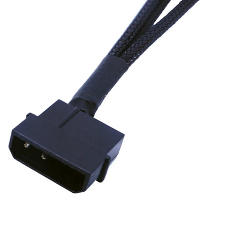 4-Pin IDE Molex to 4-Port 3-Pin/4-Pin Power Plug Cooler Cooling Fan Distributor Power Cord PC Computer Adapter Cord