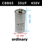 CBB65 450V Motor Capacitor Air Conditioner Compressor Start Capacitor 5uF 6uF 20uF 25uF 30uF 35uF 40uF 45uF 50uF 60uF 70uF