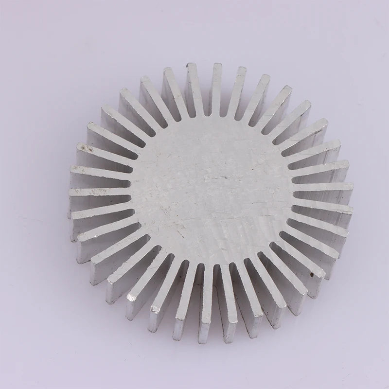 COB Radiator Diameter 50mm 3~7W High Power Led Heatsink Sunflower Solid Radiator Round Alloy Aluminum