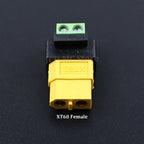 1PC XT60 Male/Female To 2Pin Solderless Power Plugs for Solar Panels Drone XT60 Connectors Screw Terminal Adapter
