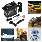 70kg Digital Servos Large Torque Magnetic Induct 8.4v Brushless Motor IP68 Steel Helical Gear For 1/8 1/10 Remote RC Car Robot