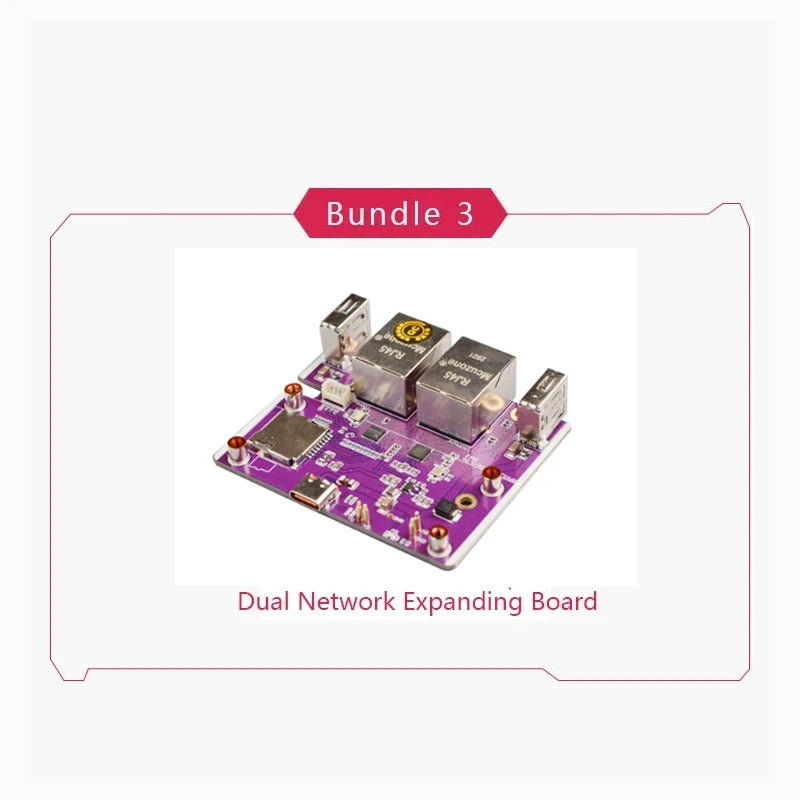 Raspberry Pi Zero W/ WH Expansion Board Ethernet USB Interface 4G Communication Module Metal Shell