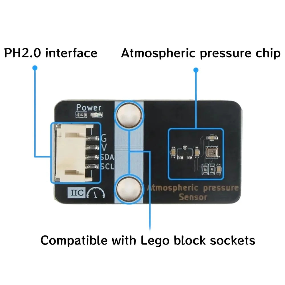 Bmp280 3.3-5V High Precision Atmospheric Pressure Sensor Module Digital Barometric Temperature Humidity Sensor Module I2C