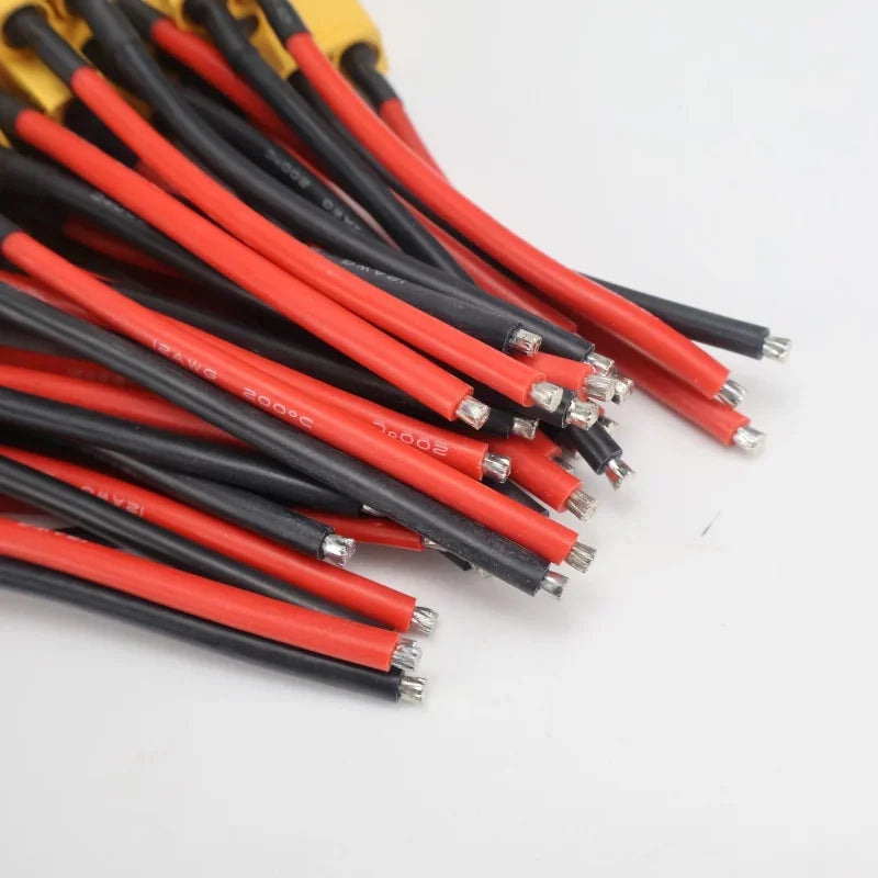 1/5 Pairs XT90 Connector Parallel Battery Extension Cable 12AWG Silicone Wire for RC Lipo Battery Motor