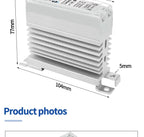 LCTC Solid State Relay DIN Rail Slim SSR 10/15/25/40A 0-10V 0-5V 4-20mA Voltage Regulator Relay With Heat Sink DC-AC DC-DC AC-AC