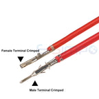 100pcs Micro-Fit MX3.0 43025 43020 3.0mm Male To Female Double Terminal Crimped 1007 20AWG 200MM 300MM 500MM Wire Cable Harness
