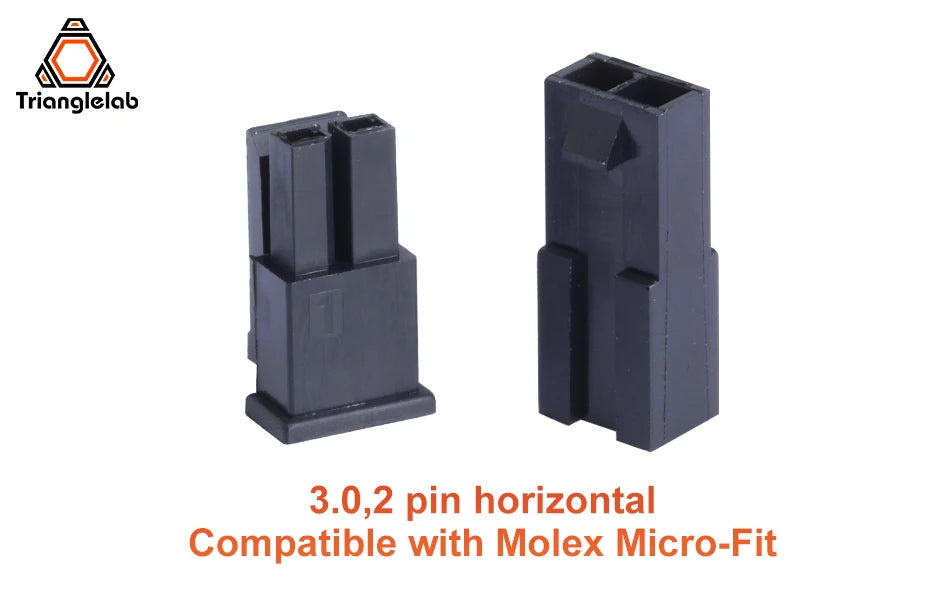 Trianglelab Molex 3.0mm Plug-in Male Female Aerial Mating Connector 43025 Plug+43020 Female Shell + Terminal 3D Printer