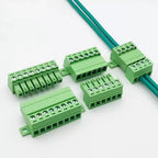 1Sets Solderless Docking Type 15EDG 3.81MM Screw Terminal Block Connector PCB Plug-in Type 15EDGRKC 3.81 Green Terminal Block