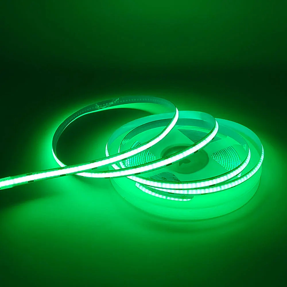 COB LED Strip Light 12V 24V 320LEDs/Chips/M High Density Linear Red Green Blue Warm Nature Cool White Lighting Flexible LED Tape