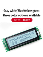 16x2 Character LCD Module 5V STN Gray Transflective 6800 Parallel Interface Russian Font Display 1602-DB