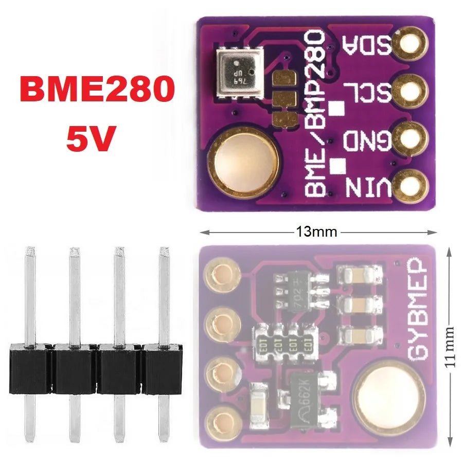 GY-BME280 3.3V 5V BMP280 bmp180 Digital Sensor Temperature Barometric Air High Precision Atmospheric Pressure Module I2C SPI