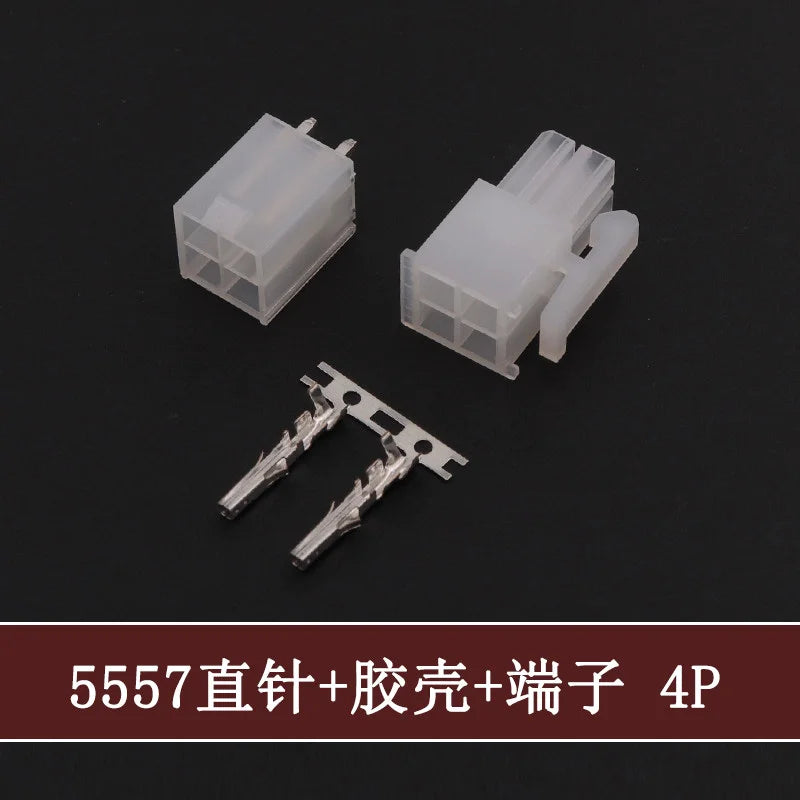 5Sets Molex 4.2mm Automotive Wire Connectors Plug 5557 Series RA Wafer Female Terminal 2-24P Housing for Electrical Wiring