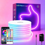 24V RGB Neon Rope Lights Waterproof Flexible Neon LED Strip Lights Bluetooth Music Sync with App/Remote Control 5m 10m 20m 30m