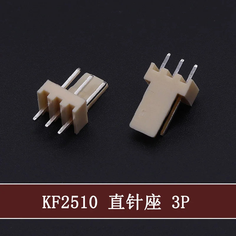 50Pcs KF-2510 2.54mm Pitch Male Plug 2P/3P/4P/5P/6/7/8/9/10/11/12p Pin Header PCB Connector Straight Pin Header KF2510 Connector