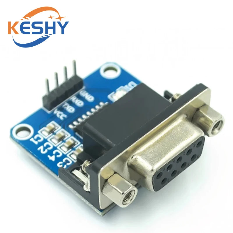 MAX3232 RS232 to TTL Serial Port Converter Module Female DB9 Connector MAX232 Flashing Board
