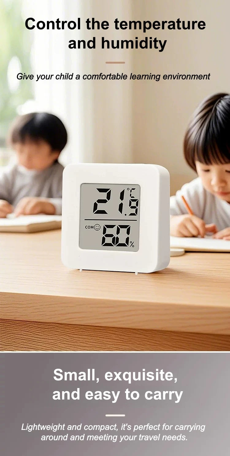1/2/3/5PCS Mini LCD Digital Thermometer Hygrometer Indoor Room Temperature Humidity Meter Sensor Gauge Weather Station Set