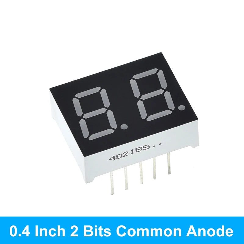 0.4 Inch Digital Tube LED Display 1Bit 2 Bit 3 Bit 4 Bit Clock Common Anode Cathode 0.4" 7 Segment Led DIY Red Board for arduino