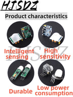 5PCS/LOT HC-SR501 HC-SR505 MH-SR602 Adjust IR Pyroelectric Infrared Mini PIR Human Sensor Detector Module Bracket