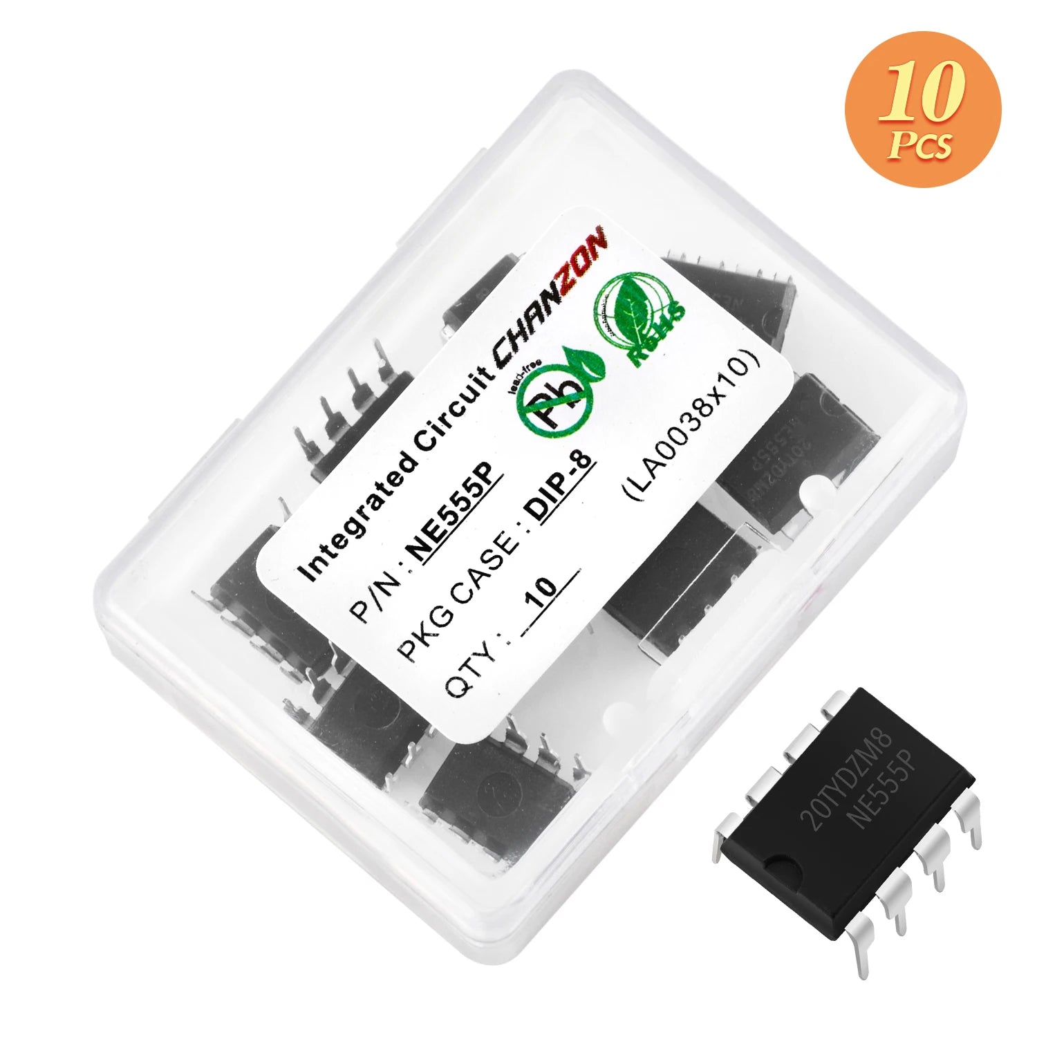 10PCS NE555 NE555P NE555N 555 Timers DIP8 SOP8 SOP DIP Sockets Integrated Circuit Semiconductor New Original IC Chip In Stock