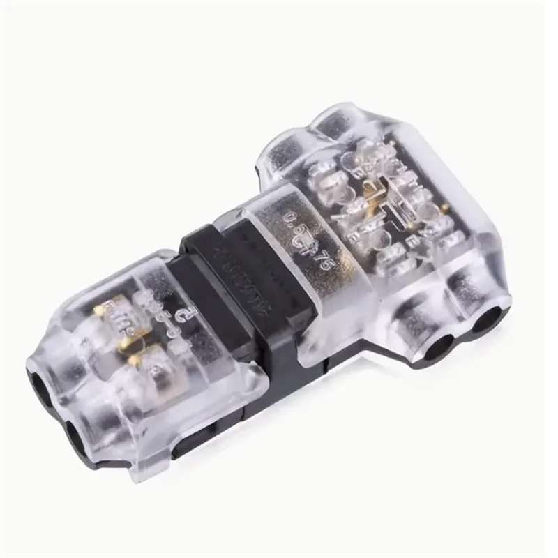 5/10/15/20pcs Low Voltage Universal Compact Wire T Tap Connectors Toolless Wire Connectors Quick Splice Wire Wiring Connecto