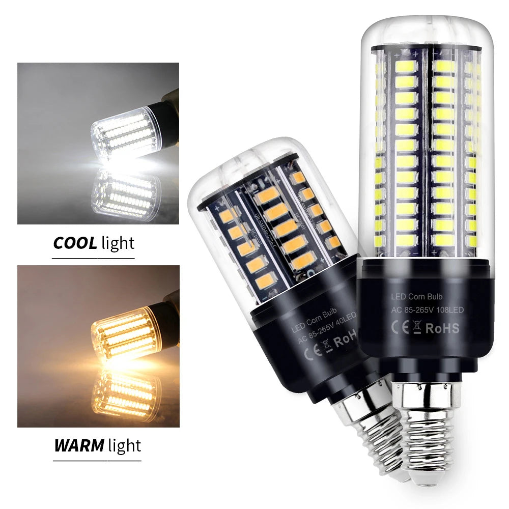 30W LED E27/E26 Corn Light Bulb E14 Chandelier Lamp B22 Ceiling Bulbs AC 85-265V No Flicker For Home Living Room Cold/Warm White